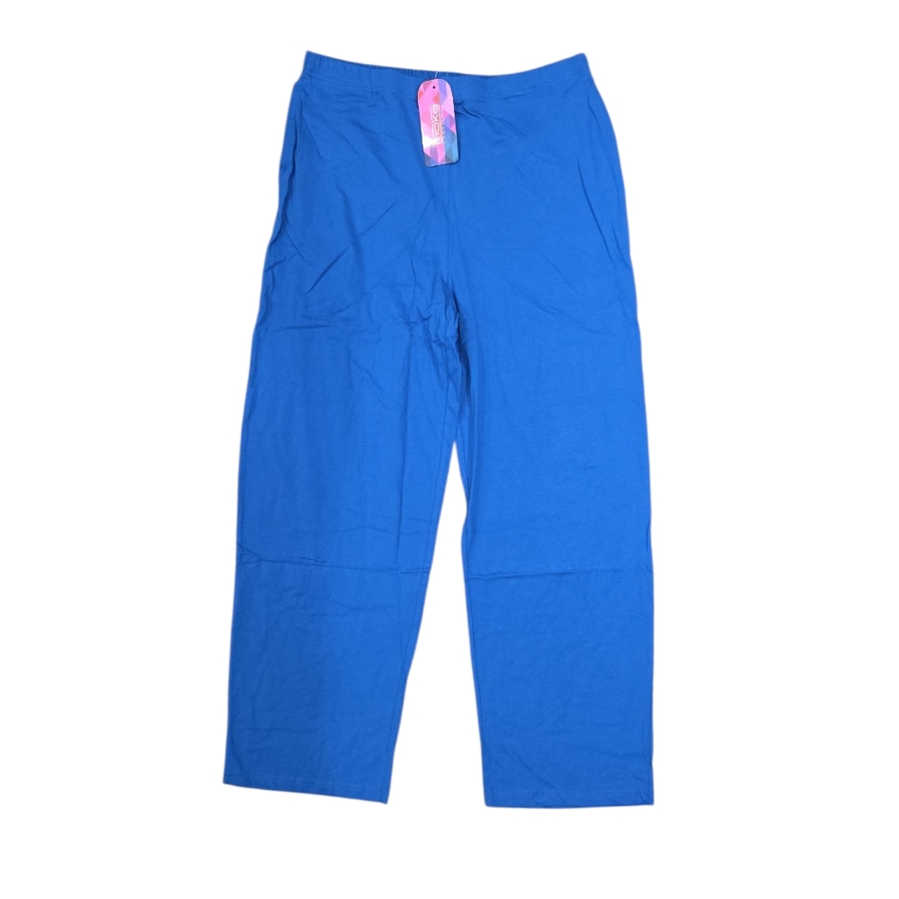 New With Tags! Moka Leisure Pull On Royal Blue Pants Size XL